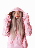Distressed Pink Hoodie