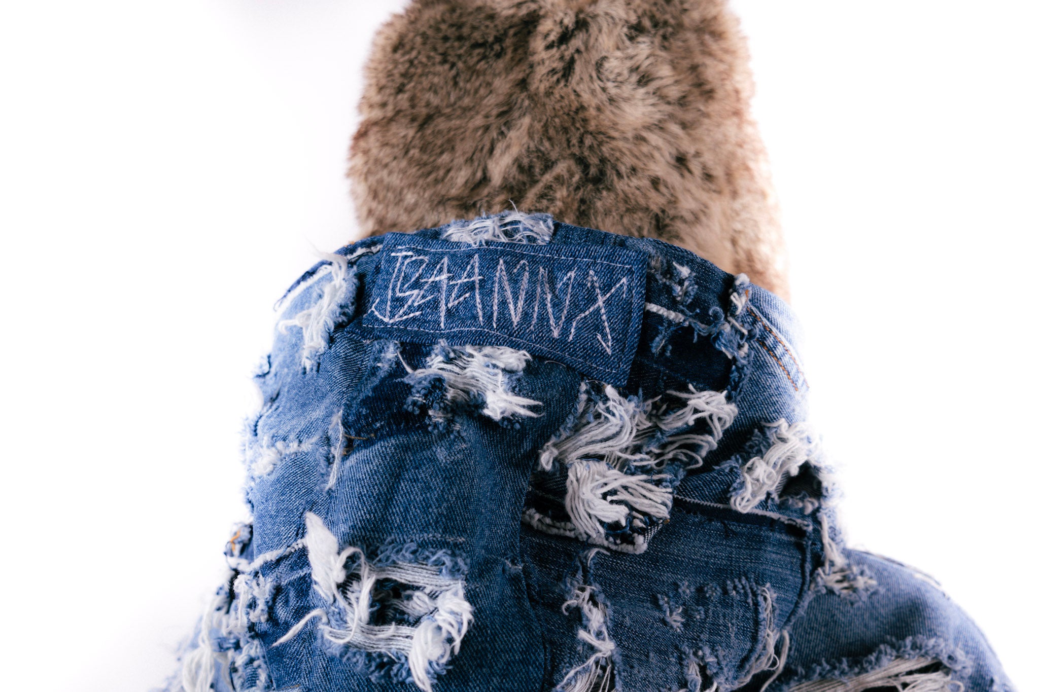 Distressed Blue Hoodie